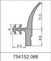 Профиль силиконовый 754152.088